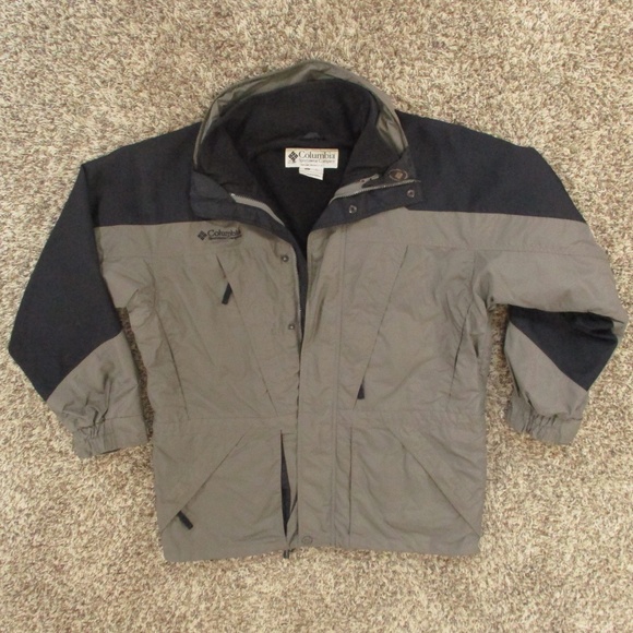 Columbia Vintage Y2K Ski Snowboard Jacket Men's Large‎ Gray Winter Double Whammy - Picture 1 of 12